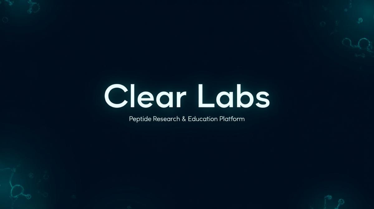 Clear Labs — AI Peptide Calculator & Protocol Tracker